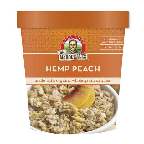 DR MCDOUGALLS: Hemp Peach Oatmeal Cereal, 3 oz - #tag1# - #tag2#