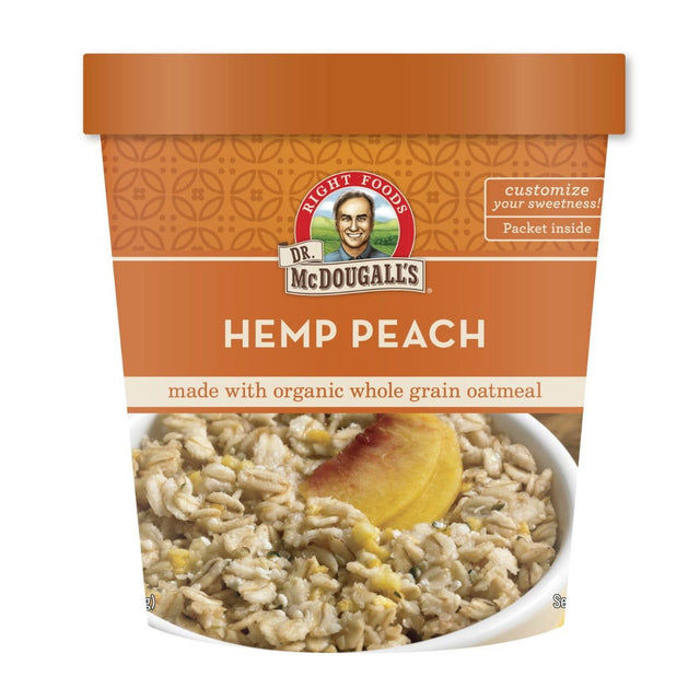 DR MCDOUGALLS: Hemp Peach Oatmeal Cereal, 3 oz - #tag1# - #tag2#