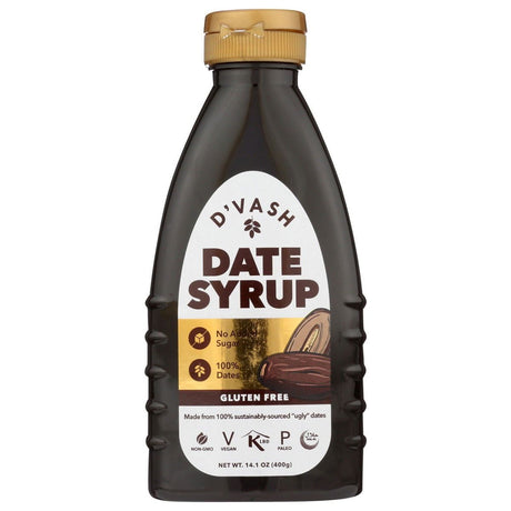 DVASH ORGANICS: Nectar Date Squeeze Bottle, 14.1 oz - Sunshine Co Op. - #tag1# - #tag2# - #tag3# - #tag4#