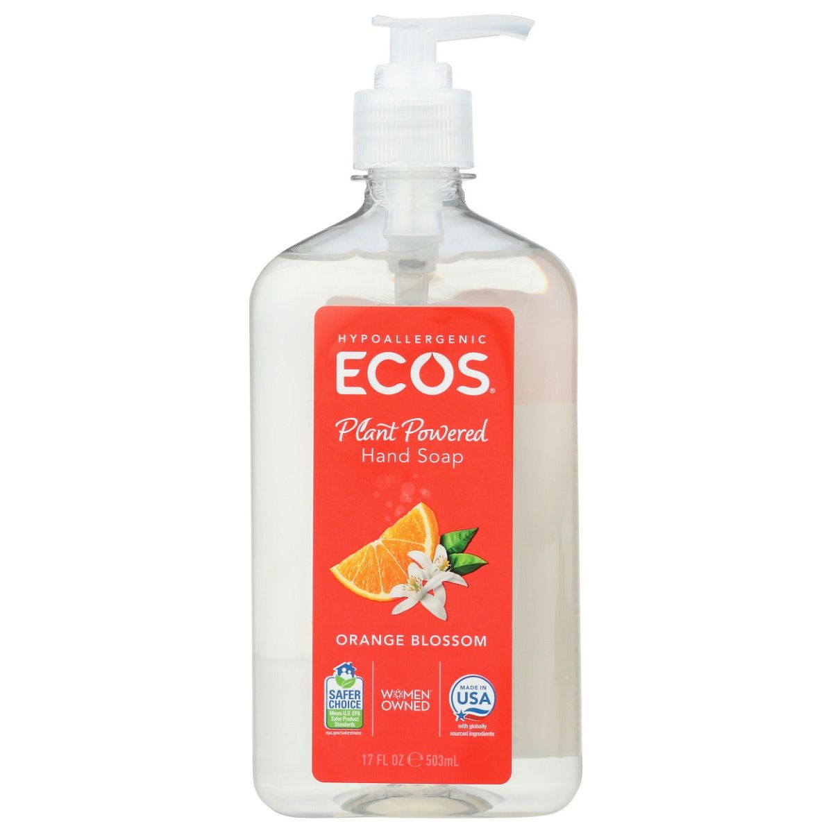 EARTH FRIENDLY: Hypoallergenic Hand Soap Orange Blossom, 17 oz - #tag1# - #tag2#