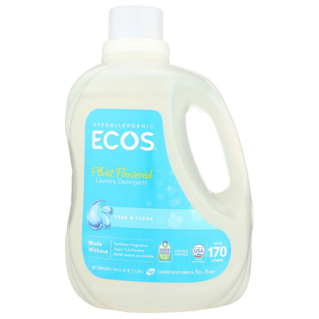EARTH FRIENDLY: Hypoallergenic Laundry Detergent Free and Clear, 170 oz - #tag1# - #tag2#
