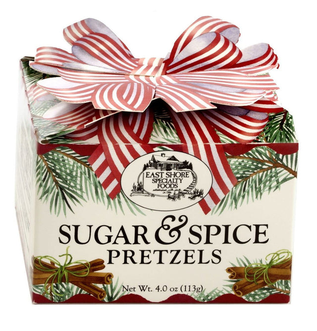 EAST SHORE: Sugar & Spice Pretzels Gift Box, 4 oz - #tag1# - #tag2#