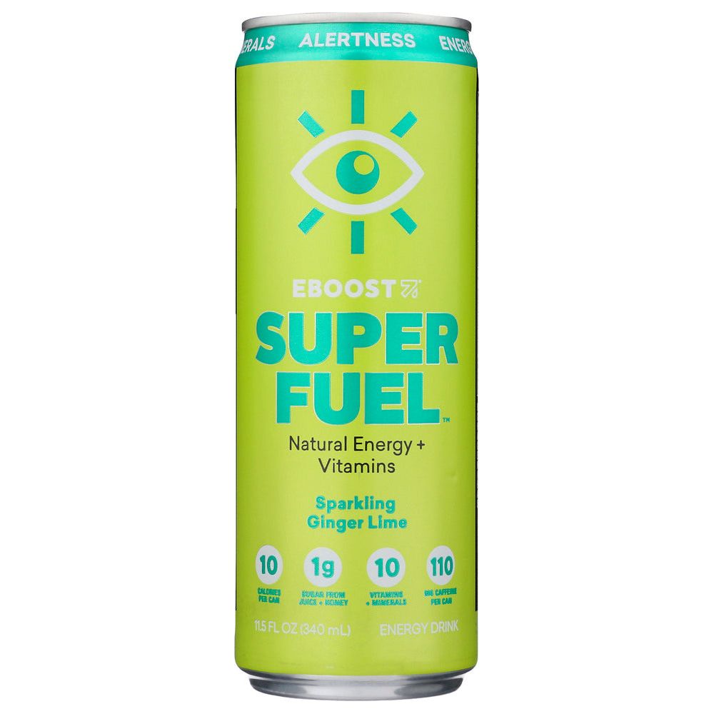 EBOOST: Super Fuel Natural Energy Plus Vitamins Ginger Lime, 12 oz - #tag1# - #tag2#