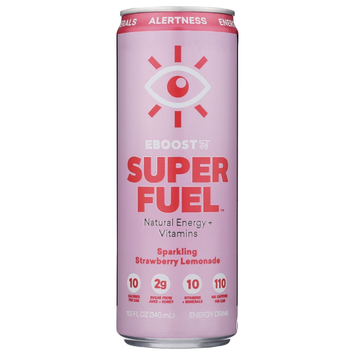 EBOOST: Super Fuel Natural Energy Plus Vitamins Strawberry Lemonade, 12 oz - #tag1# - #tag2#
