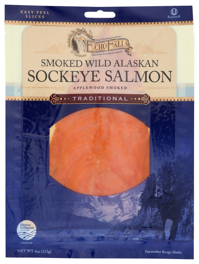 ECHO FALLS: Sockeye Cold Smoked, 4 oz - #tag1# - #tag2#