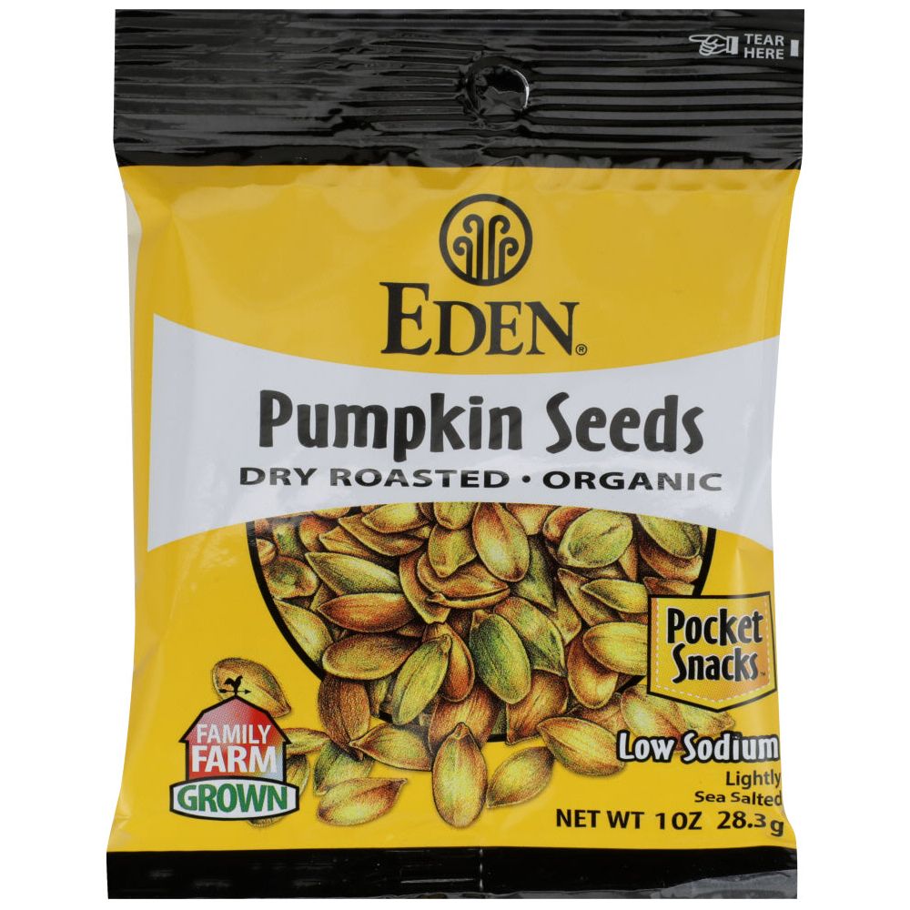 EDEN FOODS: Pocket Snack Pumpkin Seed Roasted, 1 oz - #tag1# - #tag2#