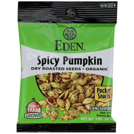 EDEN FOODS: Spicy Pumpkin Seeds Pocket Snacks, Organic, 1 OZ - #tag1# - #tag2#
