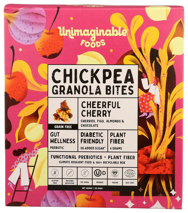 EFFI: Cheerful Cherry Chickpea Granola Bites, 7 oz - #tag1# - #tag2#