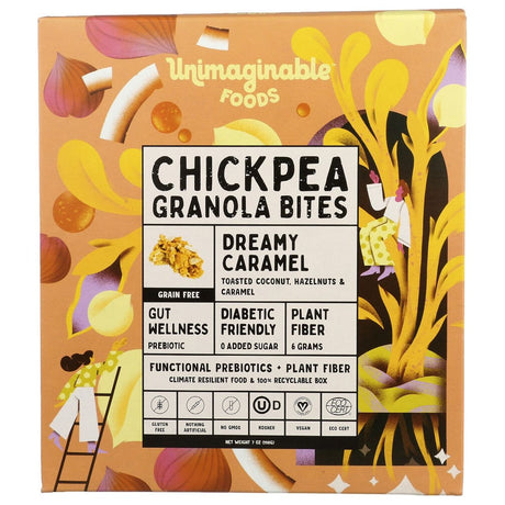 EFFI: Dreamy Caramel Chickpea Granola Bites, 7 oz - #tag1# - #tag2#
