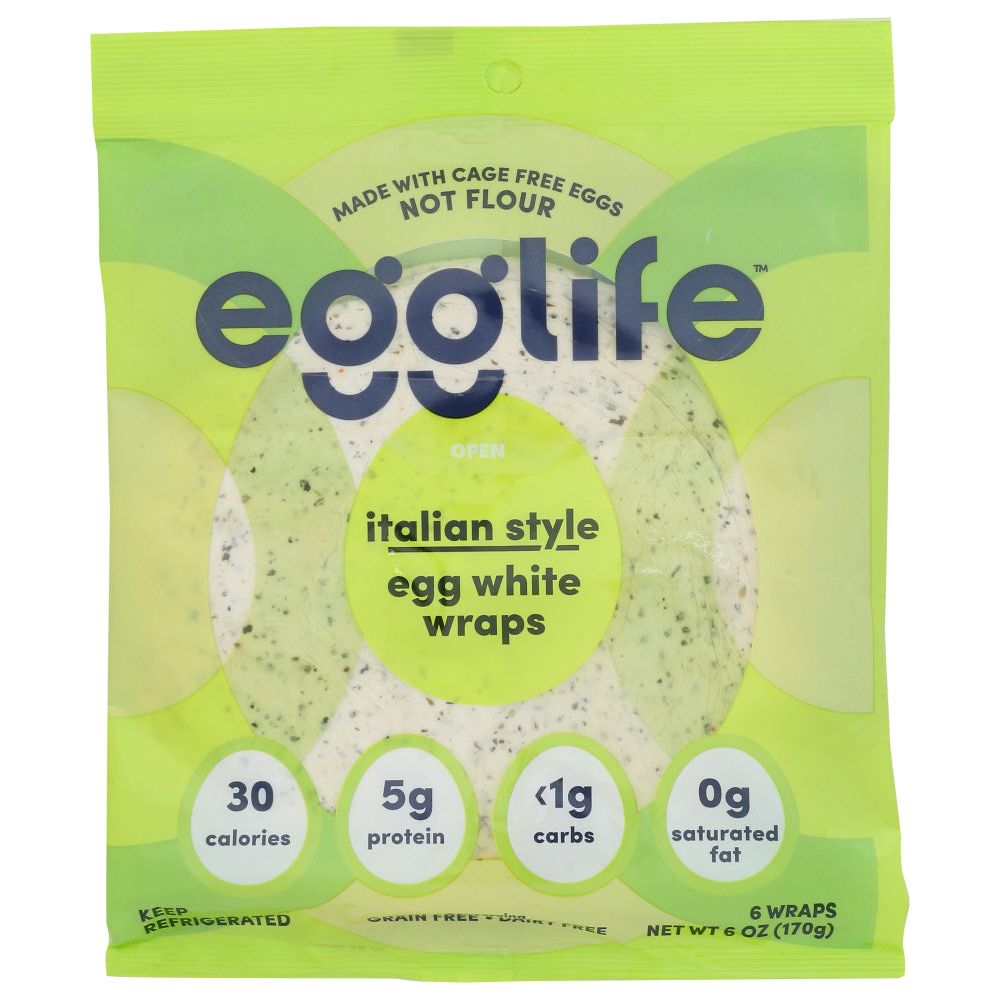 EGGLIFE: Italian Style Egg White Wraps, 6 ea - #tag1# - #tag2#