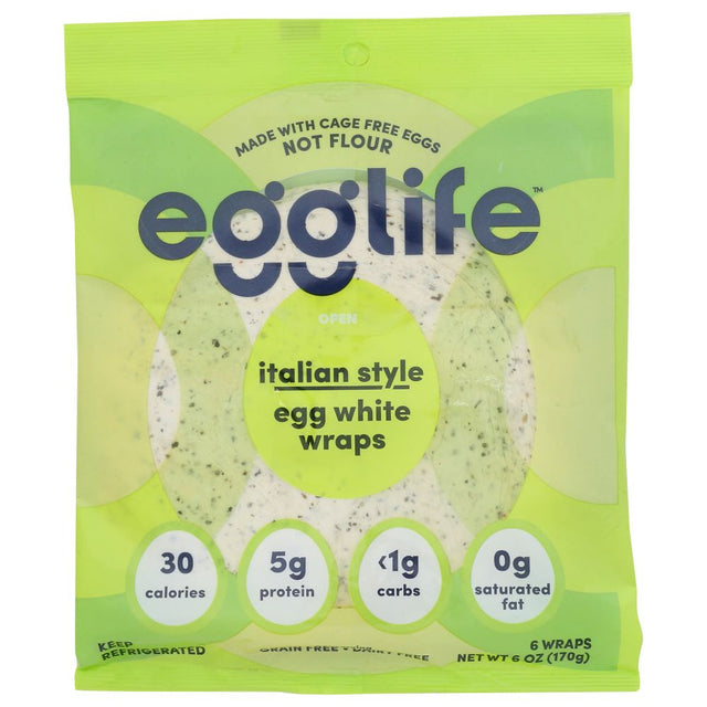 EGGLIFE: Italian Style Egg White Wraps, 6 ea - #tag1# - #tag2#