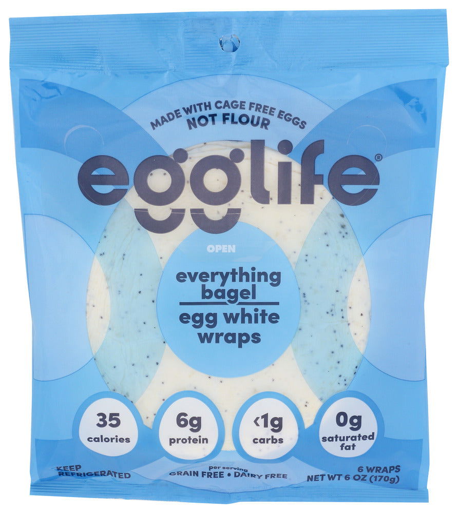 EGGLIFE: Wrap Egg White Evry Bagel, 6 ea - #tag1# - #tag2#