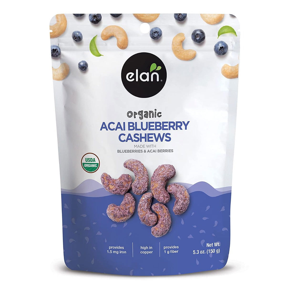 ELAN: Organic Acai Blueberry Cashews, 5.3 oz - #tag1# - #tag2#