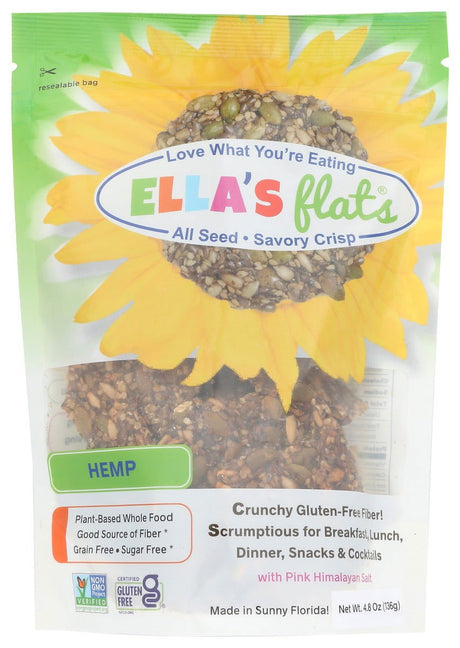ELLAS FLATS: Crackers Hemp, 6 oz - #tag1# - #tag2#
