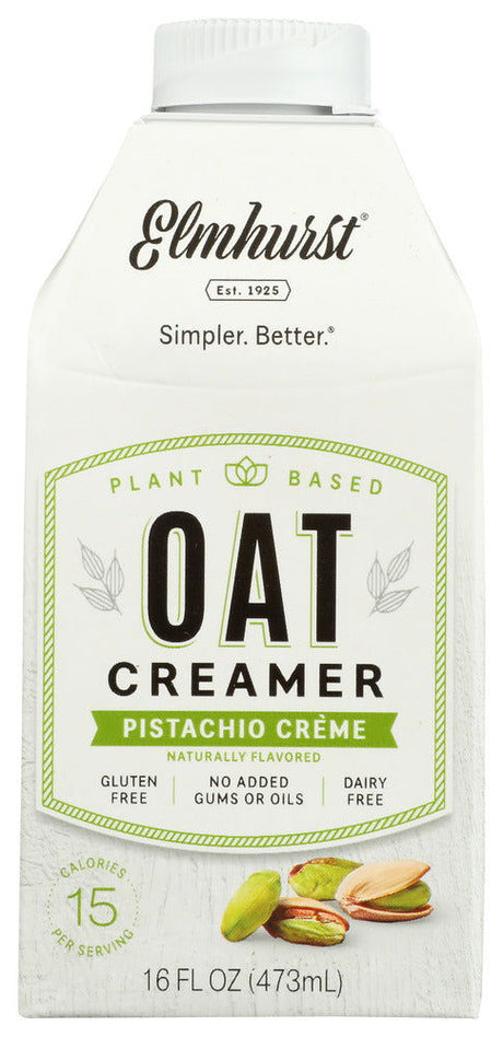ELMHURST: Pistachio Crème Oat Creamer, 16 fo - #tag1# - #tag2#