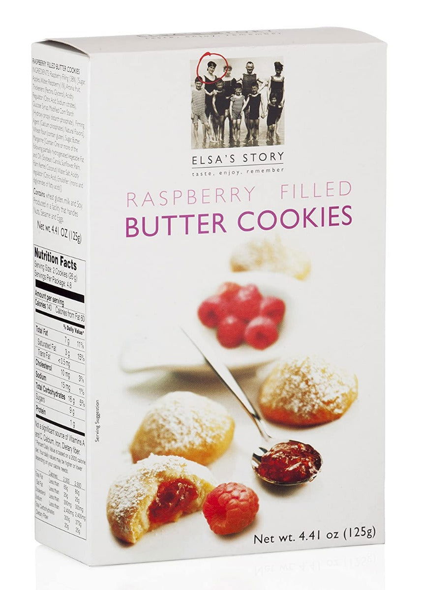 ELSAS STORY: Raspberry Filled Butter Cookies, 4.41 oz - #tag1# - #tag2#