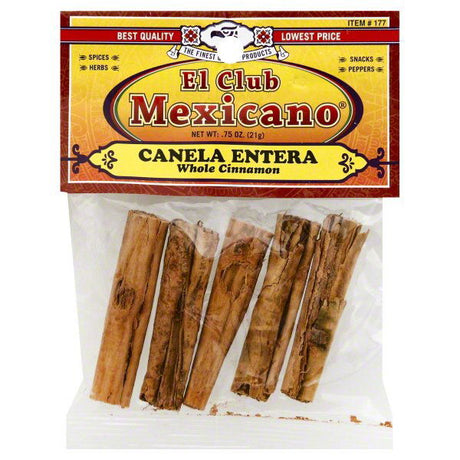 EL CLUB MEXICANO: Canela Entera Whole Cinnamon, 0.75 oz - #tag1# - #tag2#