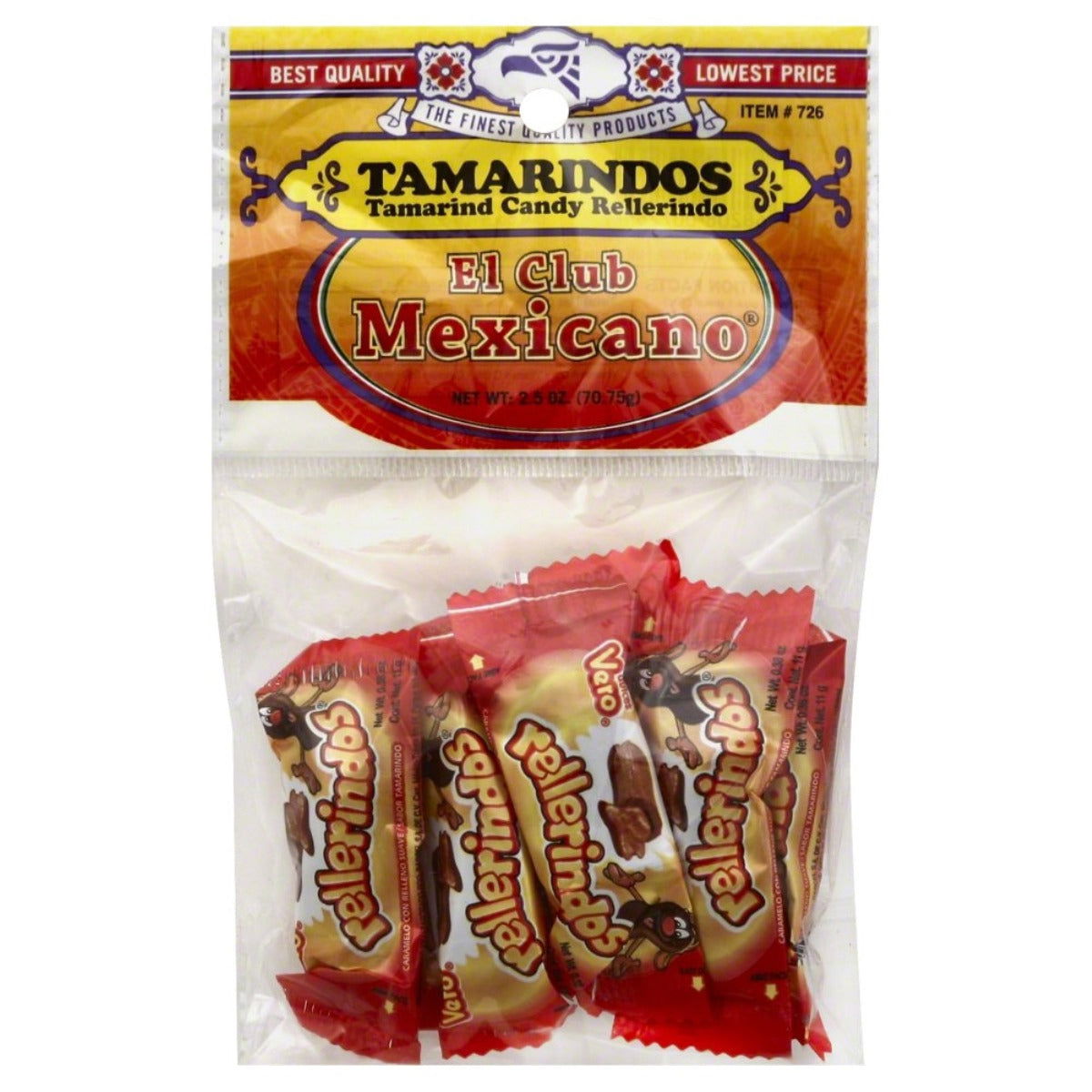 EL CLUB MEXICANO: Tamarindos Rellerindos, 2 oz - #tag1# - #tag2#