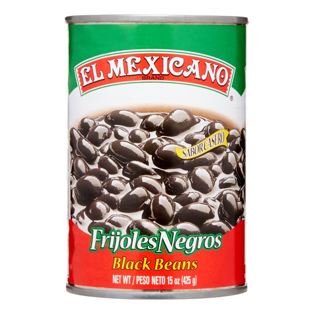 EL MEXICANO: Beans Black Whole, 15 oz - #tag1# - #tag2#