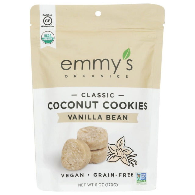 EMMYS ORGANICS: Coconut Cookies Vanilla Bean, 6 oz - Sunshine Co Op. - #tag1# - #tag2# - #tag3# - #tag4#
