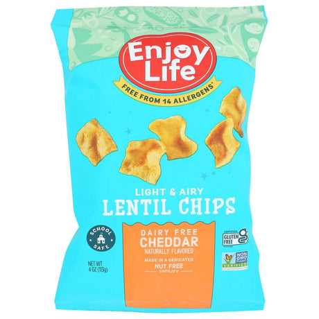 ENJOY LIFE: Cheddar Lentil Chips, 4 oz - #tag1# - #tag2#