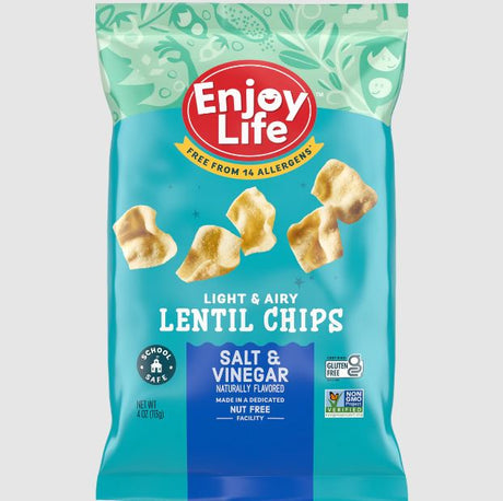 ENJOY LIFE: Salt Vinegar Lentil Chips, 4 oz - #tag1# - #tag2#