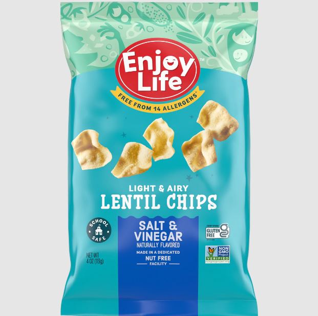 ENJOY LIFE: Salt Vinegar Lentil Chips, 4 oz - #tag1# - #tag2#