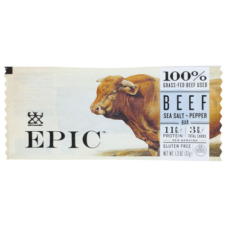 EPIC: Beef Sea Salt Plus Pepper Bar, 1.3 oz - #tag1# - #tag2#