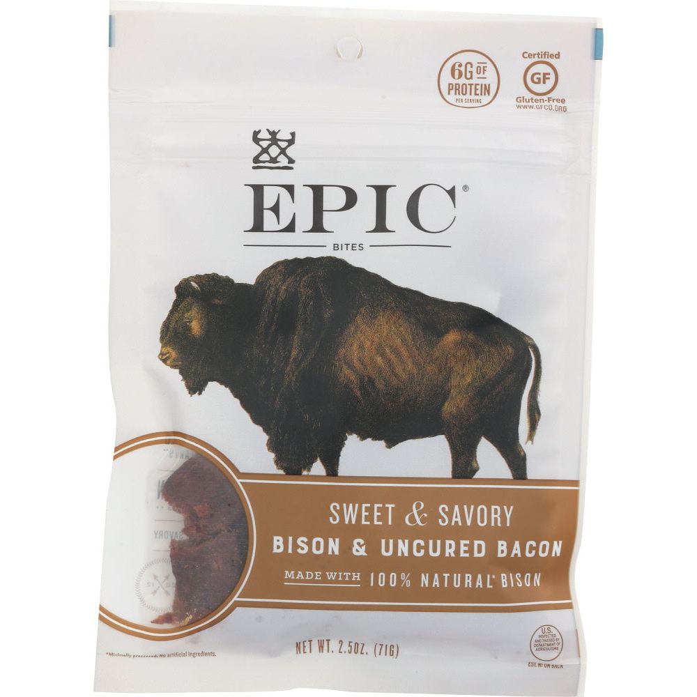 EPIC: Sweet And Savory Bison And Uncured Bacon Chia Bites, 2.5 oz - #tag1# - #tag2#