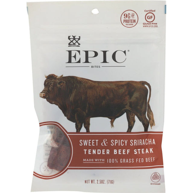 EPIC: Sweet And Spicy Sriracha Beef Bites, 2.5 oz - #tag1# - #tag2#