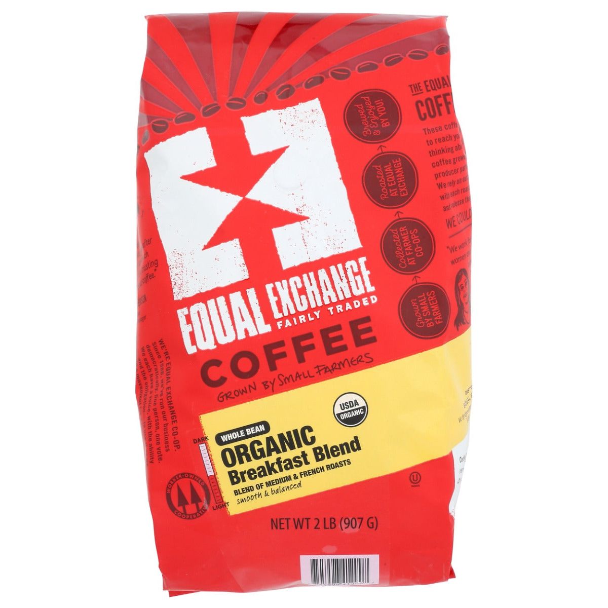 EQUAL EXCHANGE: Coffee Whole Bean Breakfast Blend Organic, 2 LB - #tag1# - #tag2#
