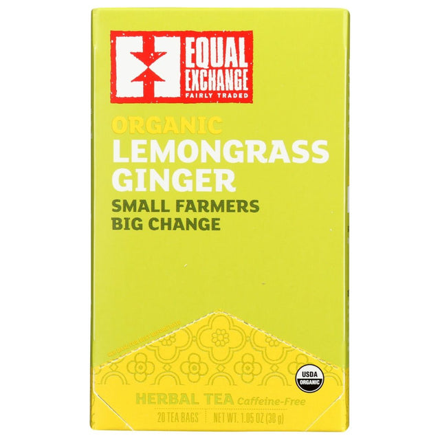 EQUAL EXCHANGE: Lemongrass Ginger Tea, 20 bg - #tag1# - #tag2#