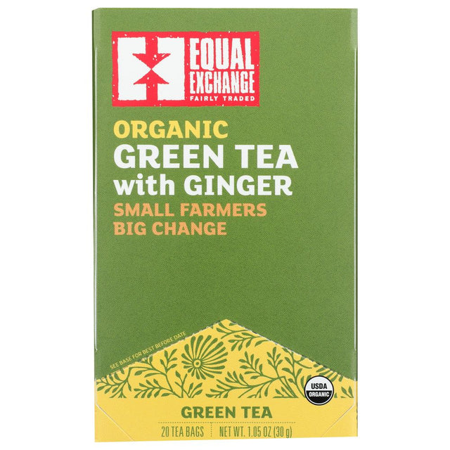 EQUAL EXCHANGE: Tea Green Ginger Organic, 20 bg - #tag1# - #tag2#