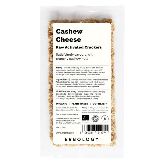 ERBOLOGY: Crackers Cashew Cheese, 1.8 oz - #tag1# - #tag2#