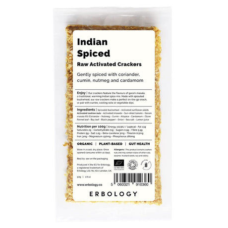ERBOLOGY: Crackers Indian Spiced, 1.8 oz - #tag1# - #tag2#