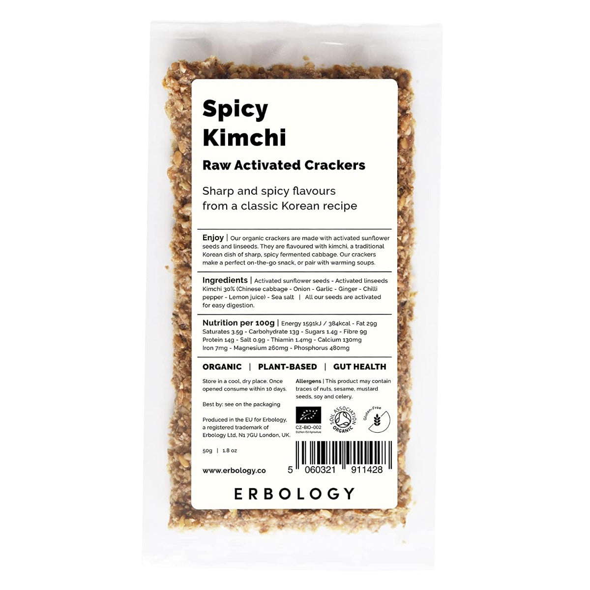 ERBOLOGY: Crackers Spicy Kimchi, 1.8 oz - #tag1# - #tag2#