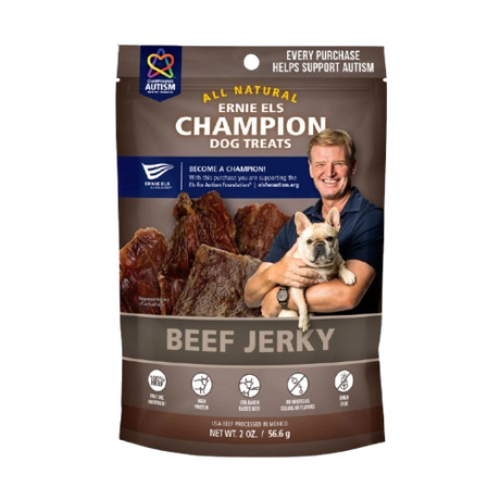 ERNIE ELS: Beef Jerky Dog Treats, 2 oz - #tag1# - #tag2#