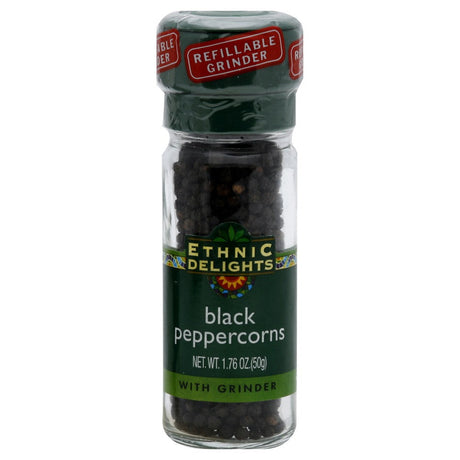 ETHNIC DELIGHTS: Black Peppercorns, 1.76 oz - #tag1# - #tag2#