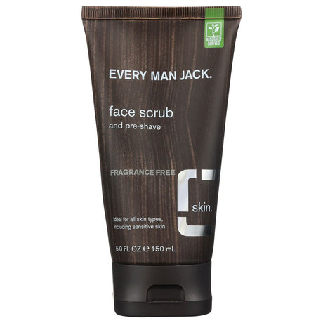 EVERY MAN JACK: Face Scrub and Pre-Shave Fragrance Free, 5 oz - #tag1# - #tag2#