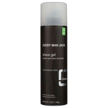 EVERY MAN JACK: Sensitive Skin Shave Gel Fragrance Free, 7 oz - #tag1# - #tag2#