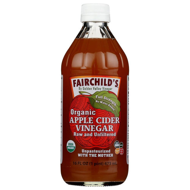 FAIRCHILDS: Vinegar Apple Cider Org, 16 oz - #tag1# - #tag2#