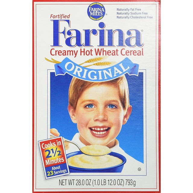 FARINA MILLS: Fortified Farina Creamy Hot Wheat Cereal, 28 oz - #tag1# - #tag2#