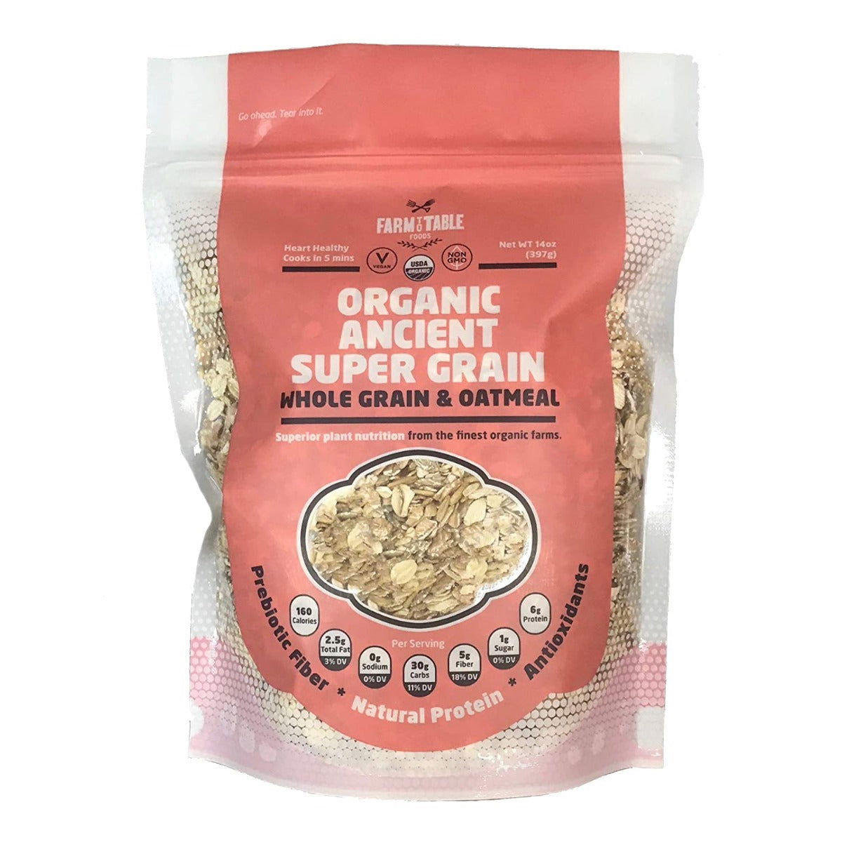FARM TO TABLE: Otml Anct Spr Grn Whl Org, 14 oz - #tag1# - #tag2#