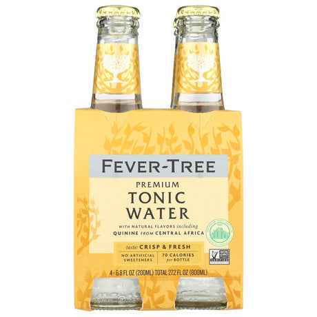 FEVER-TREE: Premium Indian Tonic Water 4x6.8 oz Bottles, 27.2 oz - #tag1# - #tag2#