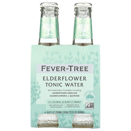 FEVER TREE: Elderflower Tonic Water 4Pk, 27.2 fo - Sunshine Co Op. - #tag1# - #tag2# - #tag3# - #tag4#
