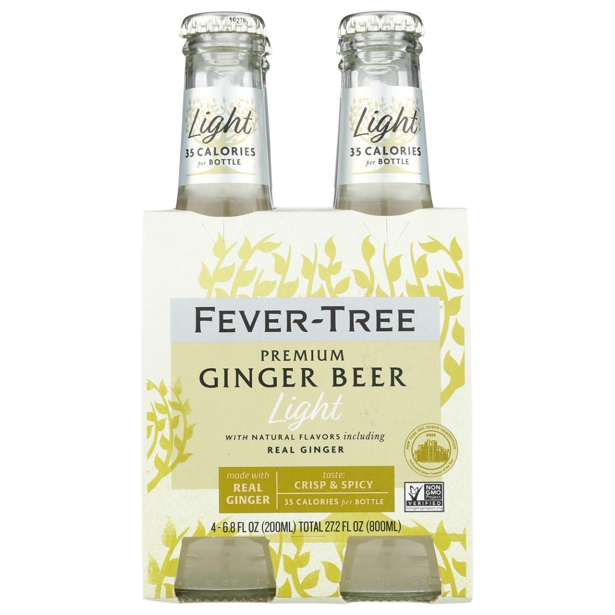 FEVER TREE: Ginger Beer Light Pack of 4, 6.8 oz - #tag1# - #tag2#