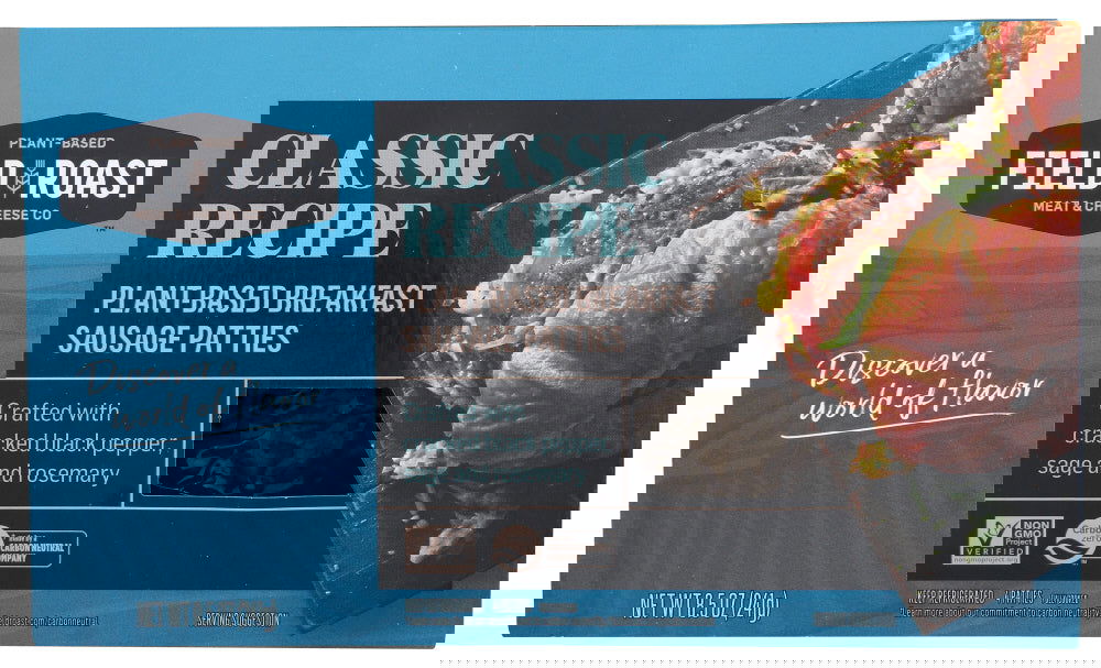 FIELD ROAST: Sausage Breakfast Patty Classic Recipe, 8.5 oz - #tag1# - #tag2#