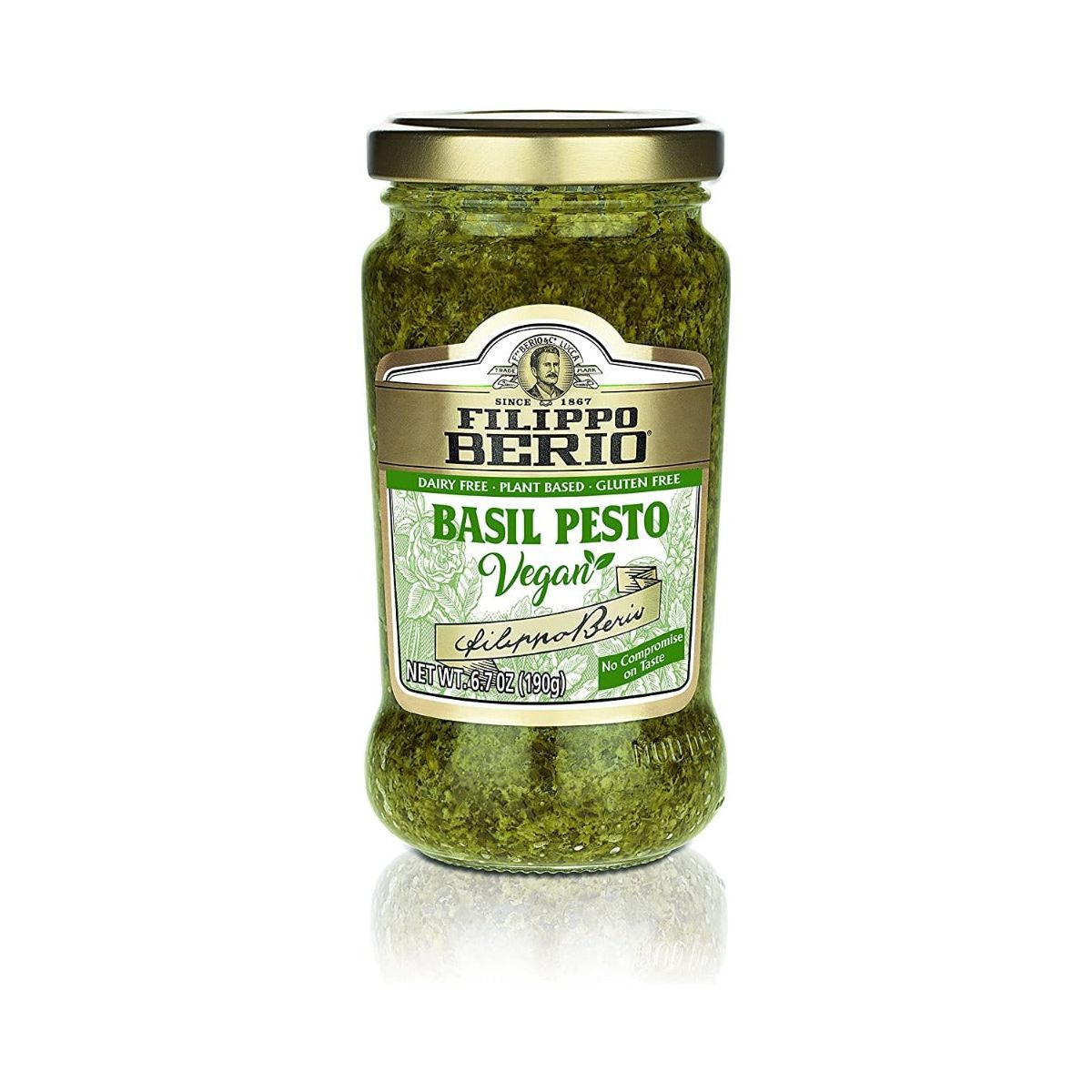 FILIPPO BERIO: Vegan Basil Pesto, 6.7 oz - #tag1# - #tag2#