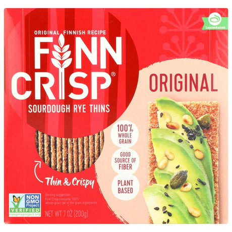 FINN CRISP: Original Sourdough Rye Thins, 7 oz - Sunshine Co Op. - #tag1# - #tag2# - #tag3# - #tag4#
