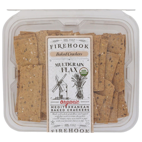 FIREHOOK: Multigrain Flax Baked Cracker, 8 Oz - Sunshine Co Op. - #tag1# - #tag2# - #tag3# - #tag4#